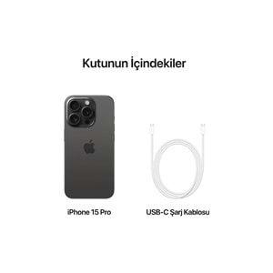 Apple Iphone 15 Pro 128 GB MTUV3TU/A Akıllı Telefon Siyah Titanium